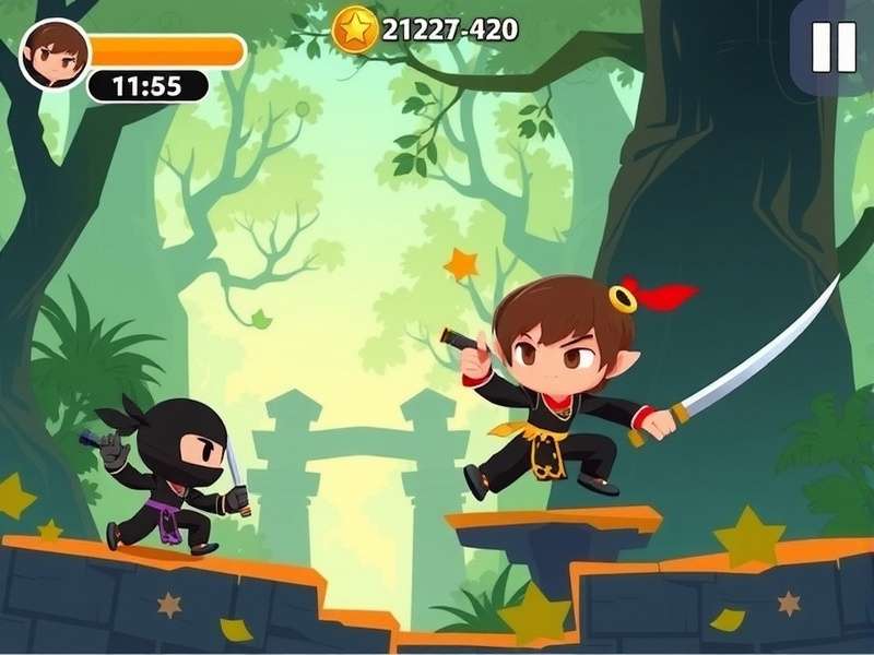 Anise Jungle Run Ninja gameplay screenshot
